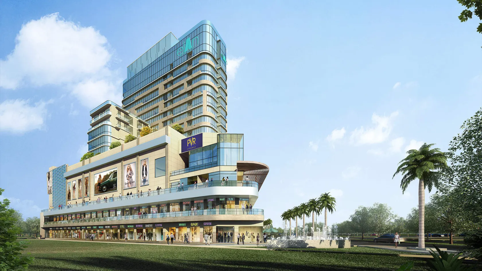 Elan Mercado Sector 80 Gurgaon high street retail with NH8 frontage