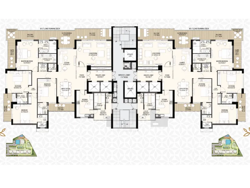 4 BHK Luxury Plan