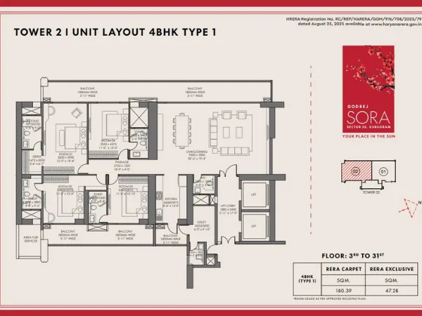 4 BHK Plan