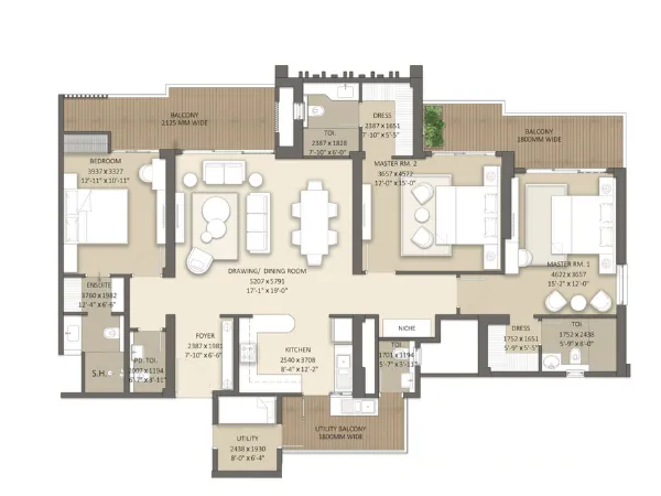 4 BHK Plan
