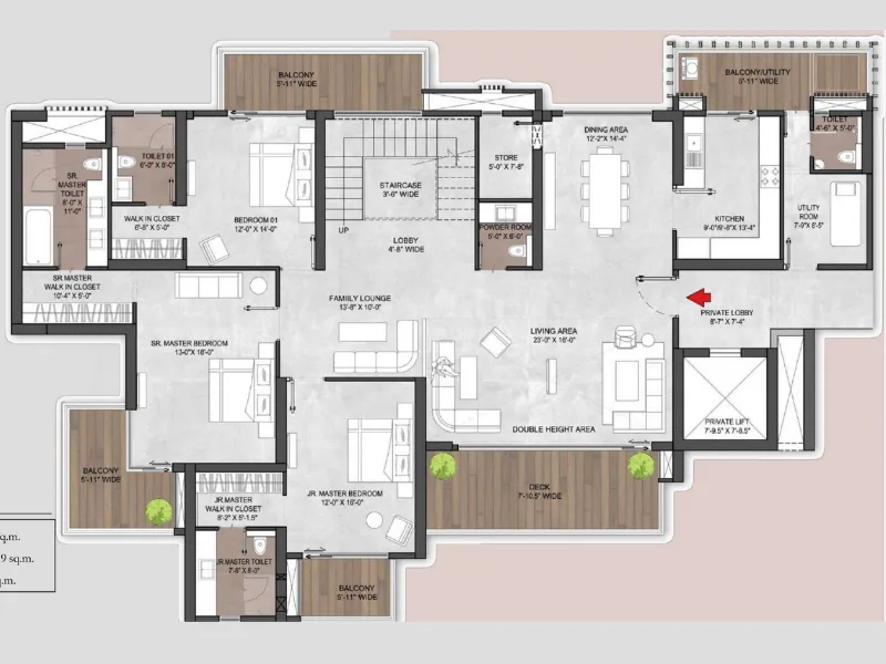 4 BHK Plan