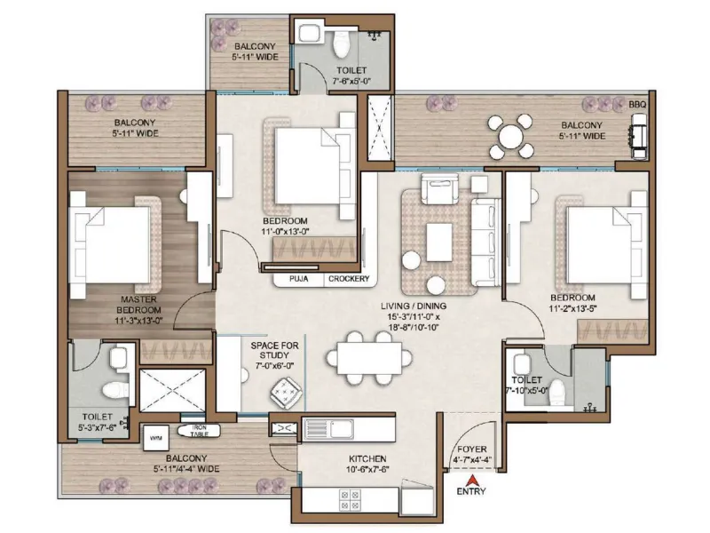 3.5 BHK Plan