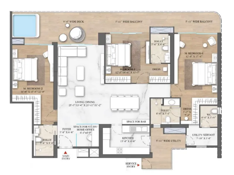 3.5 BHK Plan