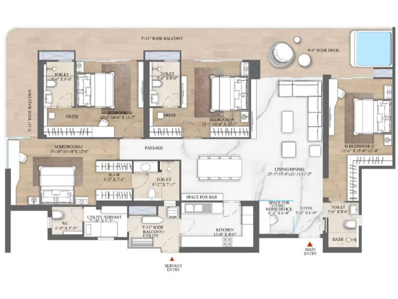 4.5 BHK Plan