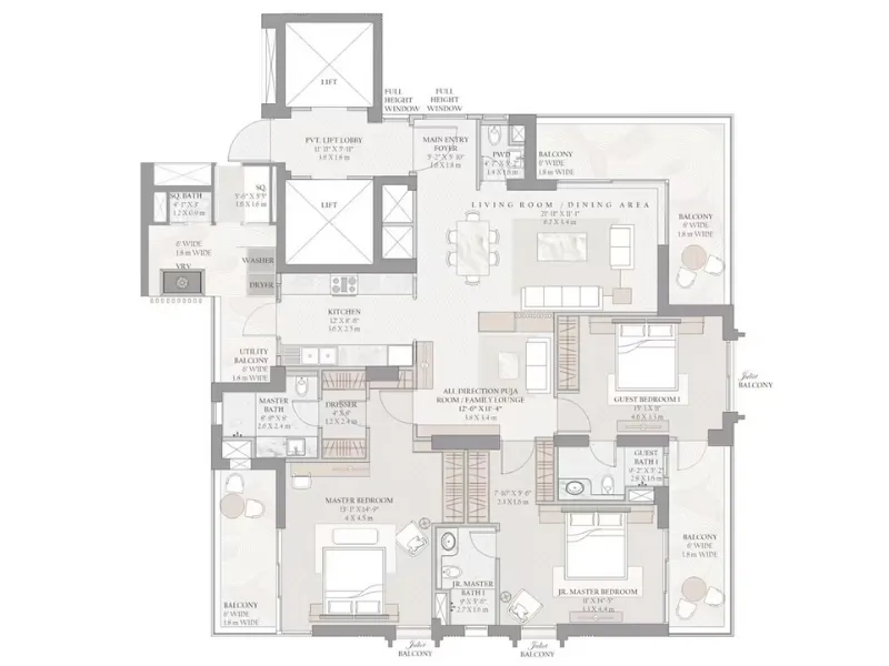 3 BHK Plan