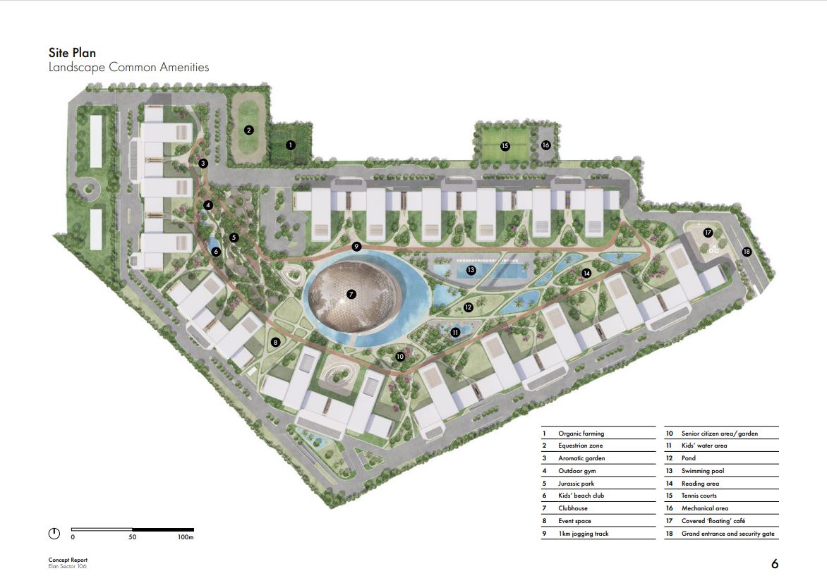 * Elan Presidential site plan